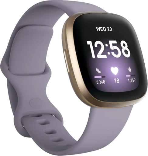 Fitbit Versa 3 Health and Fitness Smartwatch, Amazon Exclusive Color, GPS, 24/7 Heart Rate, Alexa Built-in, 6+ Days Battery, Thistle